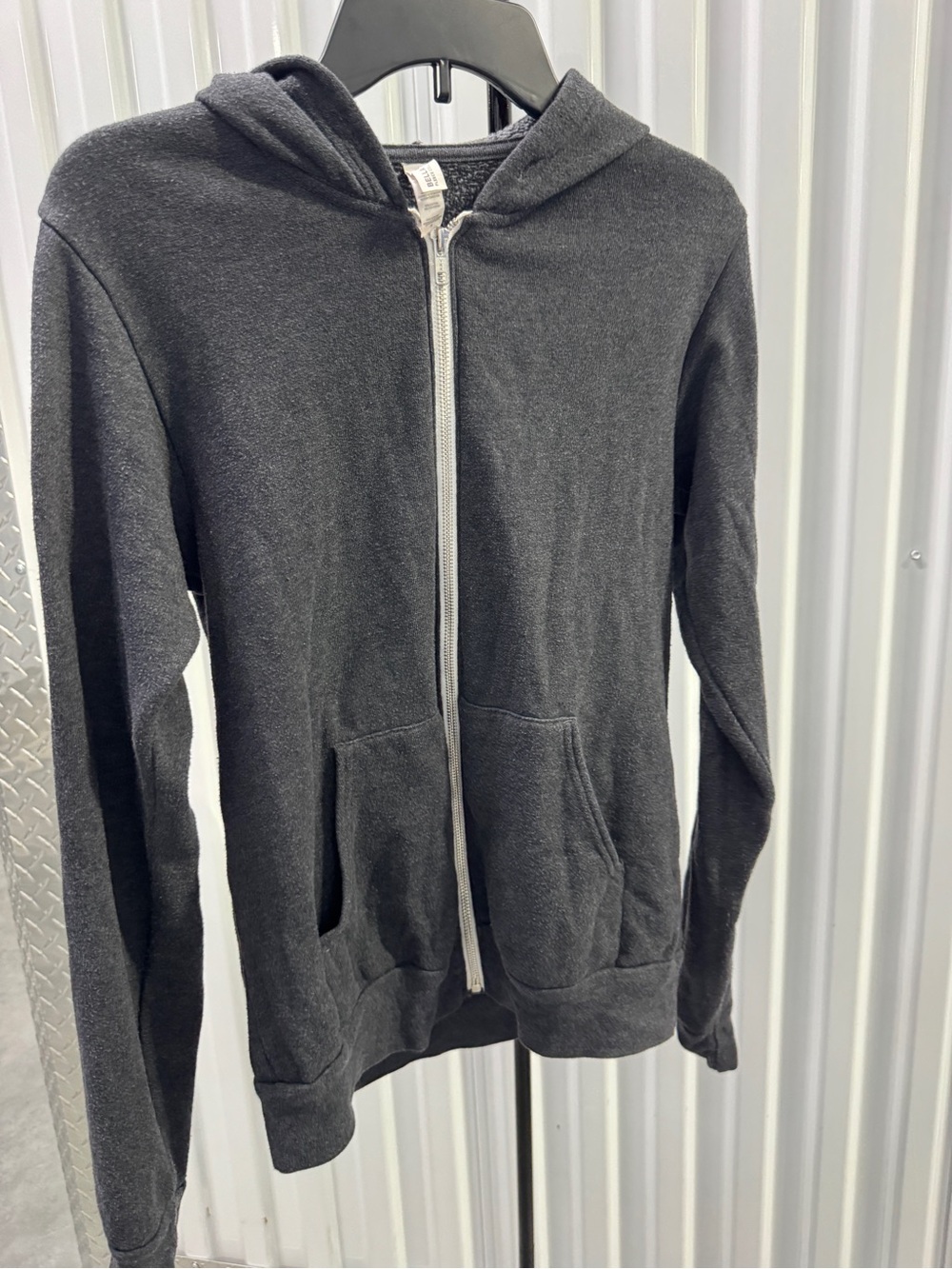 Orangetheory DeLand Charcoal Gray Zip-Up Hoodie